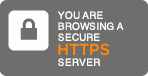 You are navigating in a secure HTTPS website