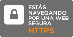 Estás navegando por una web segura HTTPS