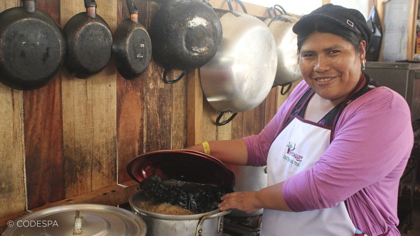 mujer altiplano bolivia cocinera