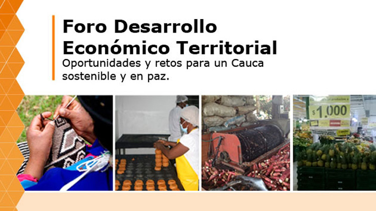 Foro Desarrollo Económico y Territorial: oportunidades y retos para un Cauca sostenible y en paz