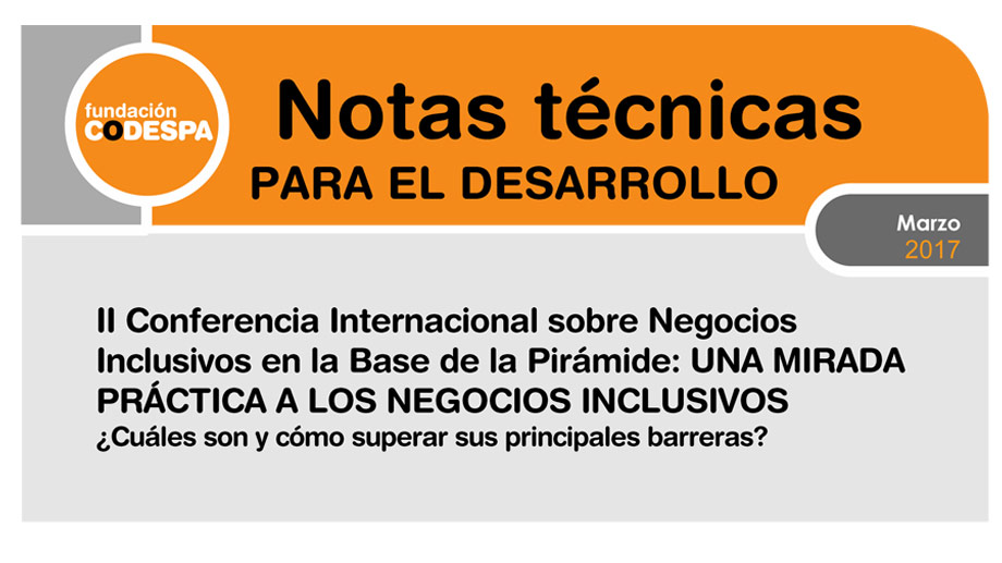 II Conferencia internacional sobre negocios inclusivos en la base de la pirámide