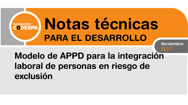 Alianzas público privadas para el desarrollo para la integración laboral de personas en riesgo de exclusión